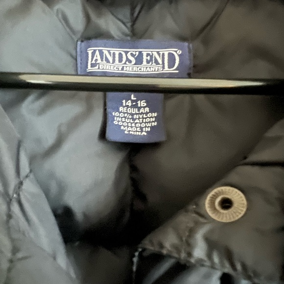 Lands end down puffer vest size kids 14-16 - Picture 5 of 6